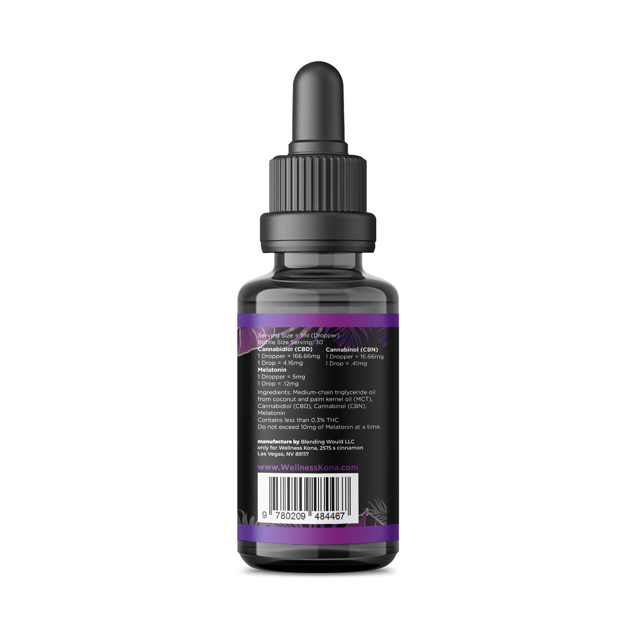 Premium CBD+CBN 5,000 mg CBD + 500 mg CBN + 150 mg Melatonin 30ml/1oz - Image 4