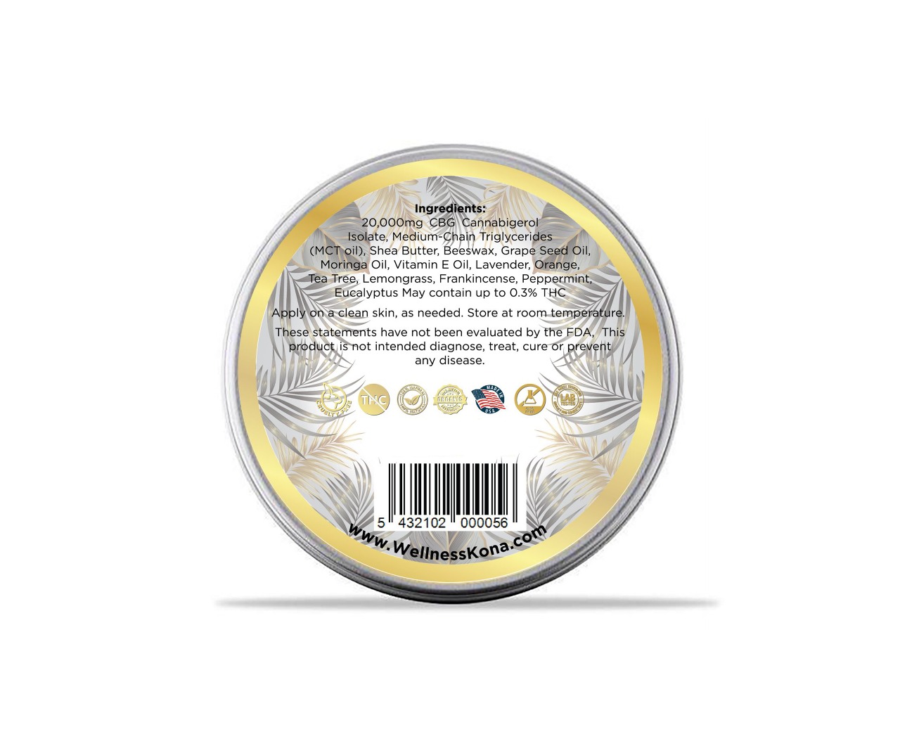 20,000mg CBG SALVE Premium Isolate 100ml/3.3oz - Image 2