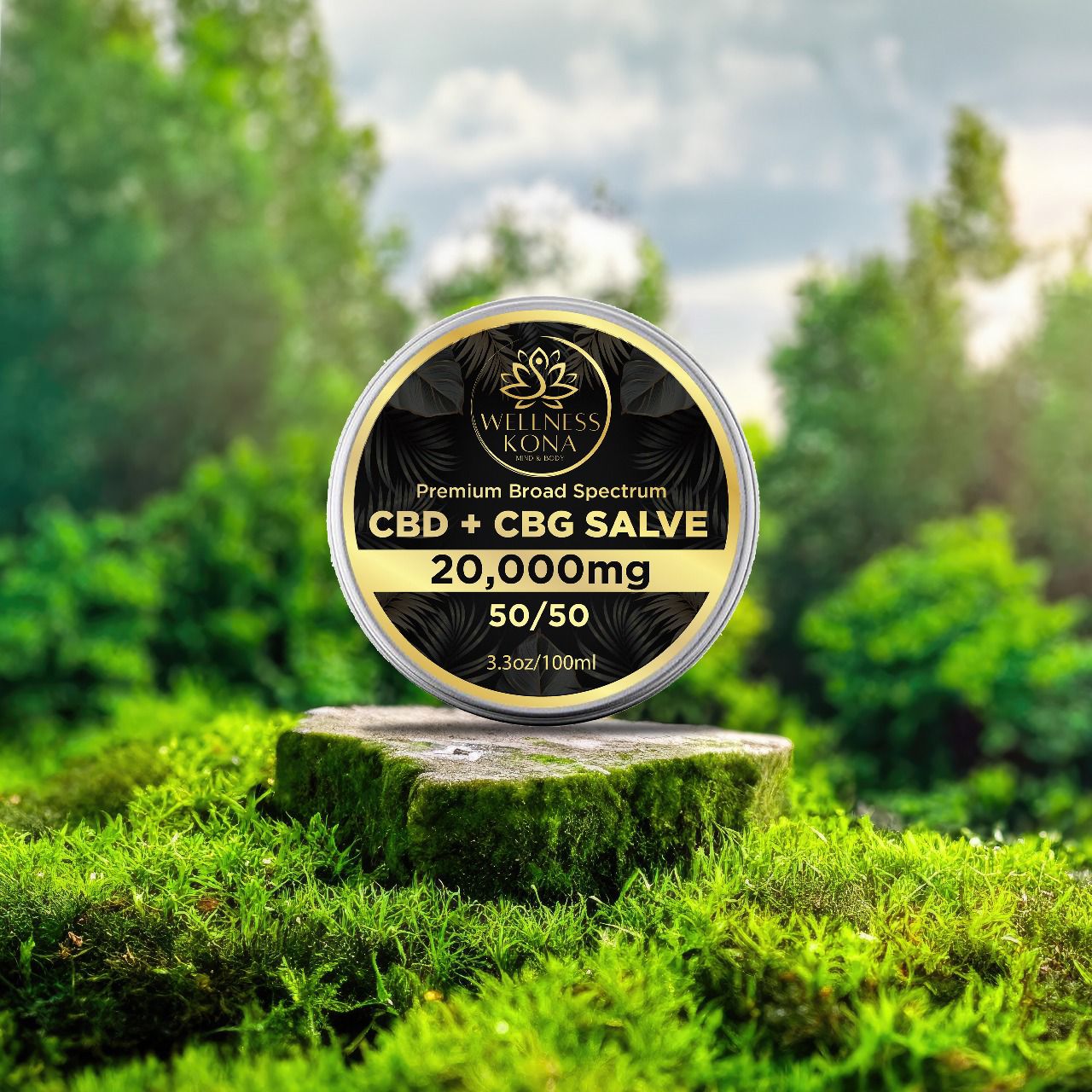 20,000mg CBD+CBG 50/50 SALVE Premium Broad Spectrum 100ml/3.3oz - Image 4