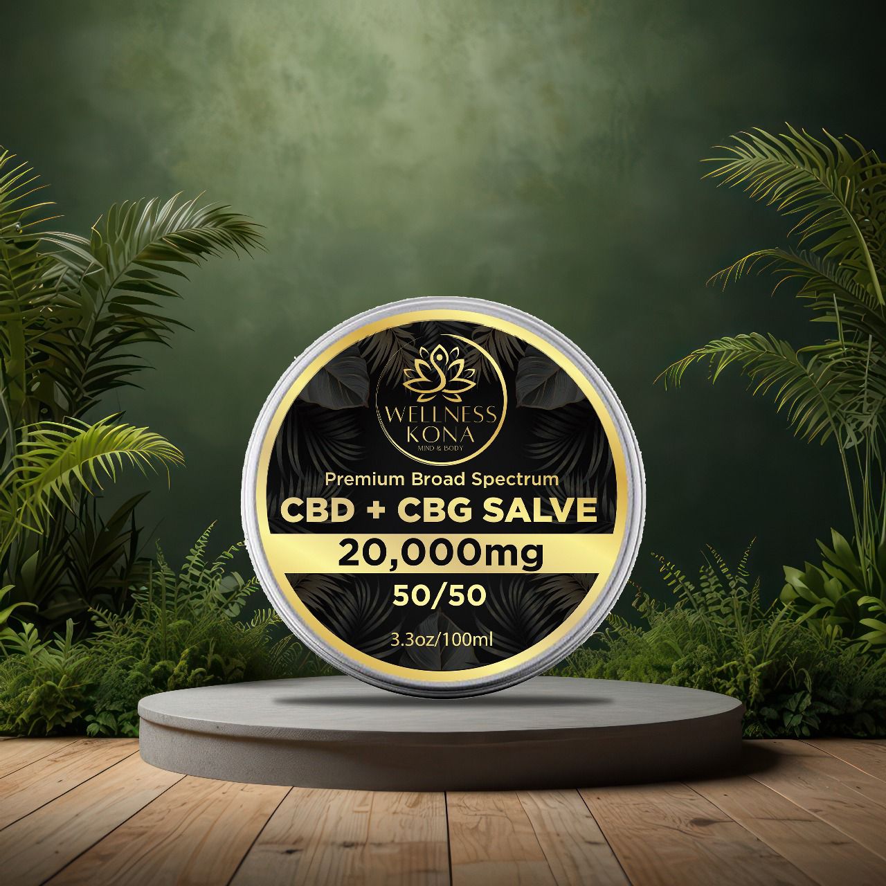 20,000mg CBD+CBG 50/50 SALVE Premium Broad Spectrum 100ml/3.3oz - Image 3