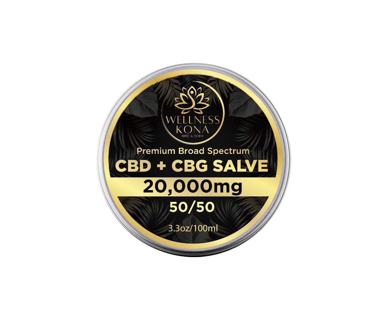20,000mg CBD+CBG 50/50 SALVE Premium Broad Spectrum 100ml/3.3oz