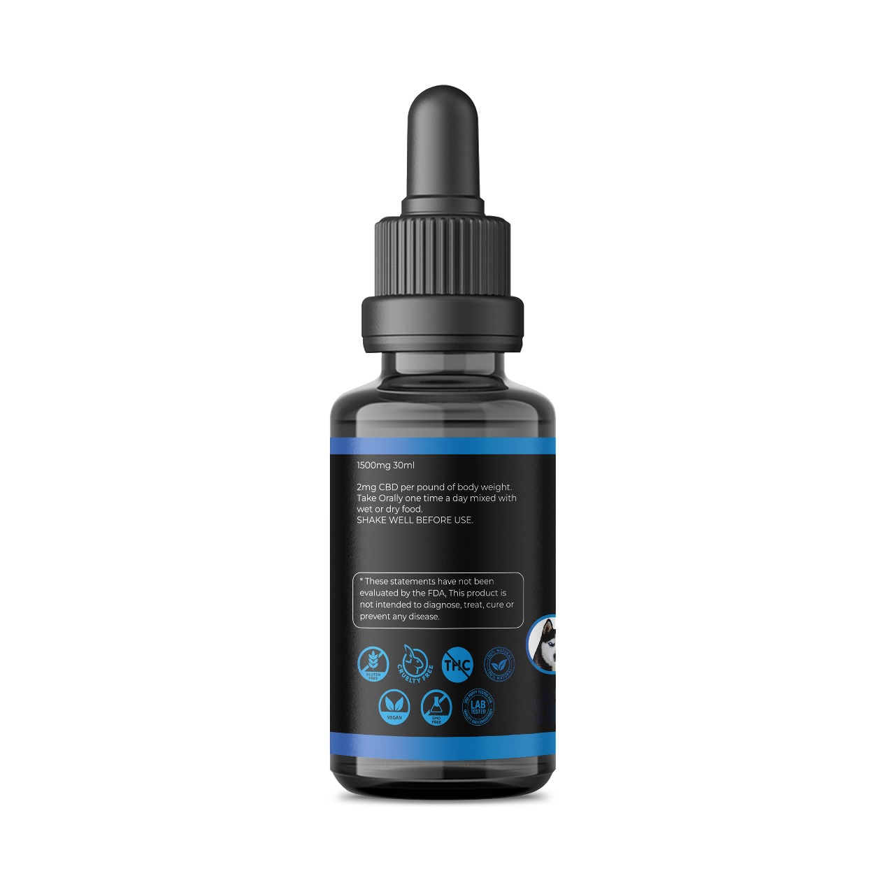 1,500mg Premium Isolate CBD for Pets 30ml/1oz - Image 2