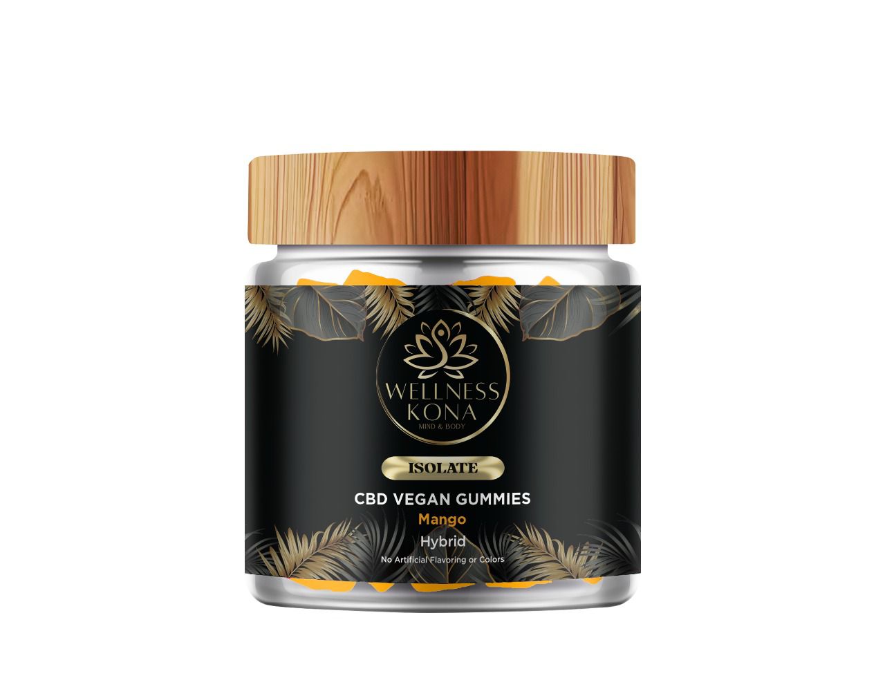 2,000mg Isolate CBD vegan gummies Mango 450ml