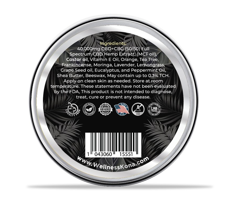 40,000mg CBD+CBG 50/50 SALVE Premium Full Spectrum 120ml/4oz - Image 2