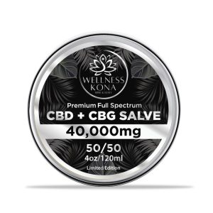 40,000mg CBD+CBG 50/50 SALVE Premium Full Spectrum 120ml/4oz