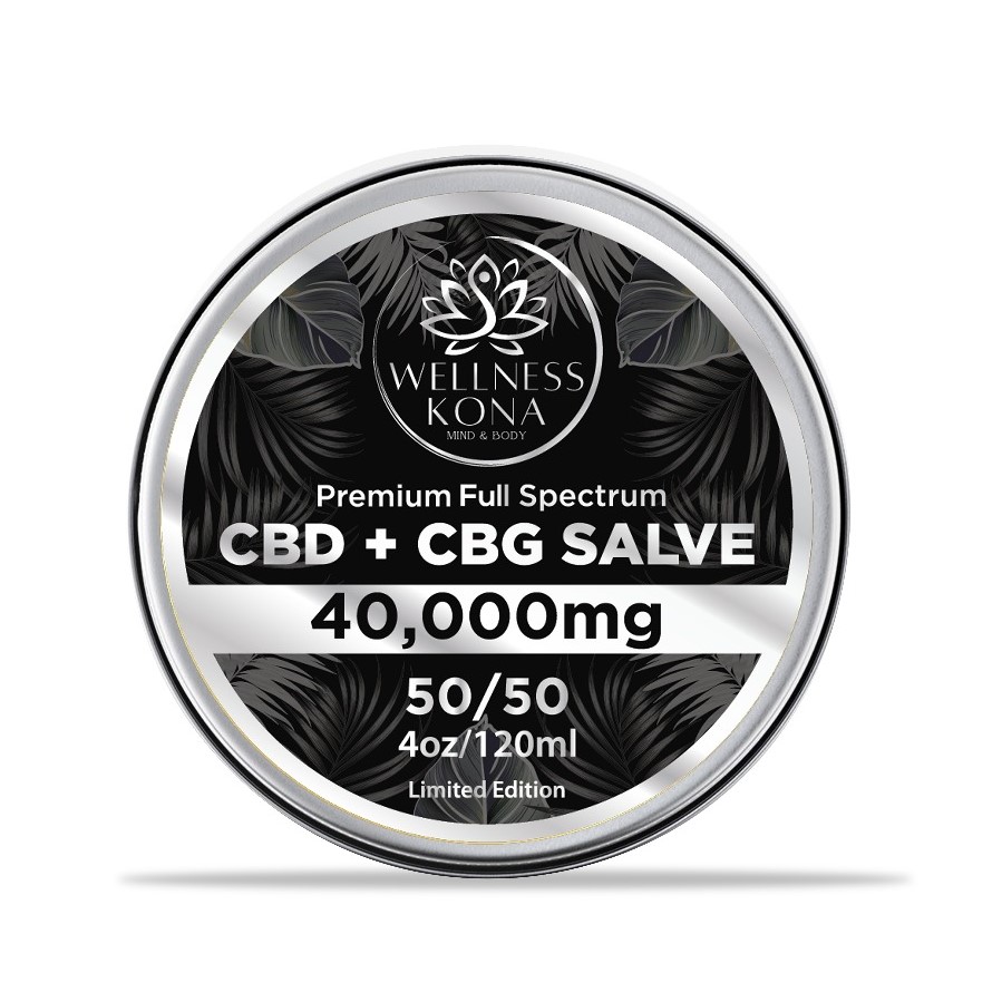 40,000mg CBD+CBG 50/50 SALVE Premium Full Spectrum 120ml/4oz